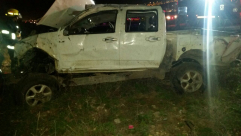 مصرع شخصين من جسر الزرقاء واصابة آخرين في حادث انقلاب مركبة قرب حيفا